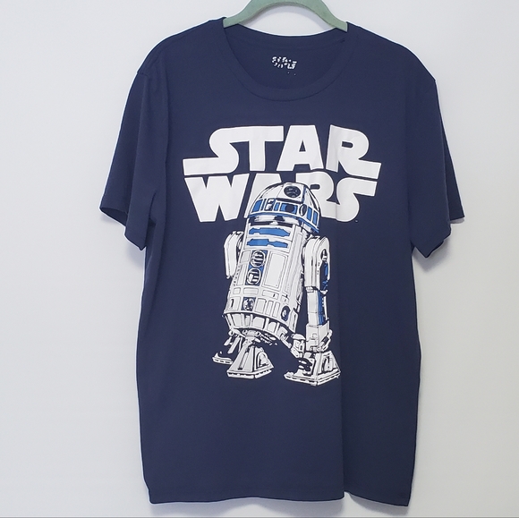 STAR WARS R2-D2 blue short sleeve t-shirt X-Large Droid Artoo Detoo - Picture 1 of 3